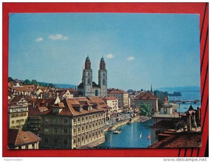 Zürich (ZH) - Rathaus, Grossmünster u. Helmhaus