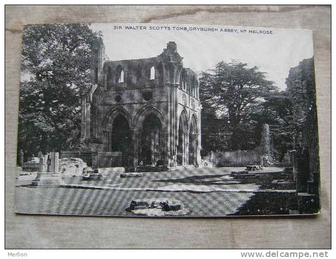 Scotland   St. Mary's Aisle and Tomb of Sir Walter Scott  Dryburgh Abbey  - Roxburghshire   Melrose   D93638