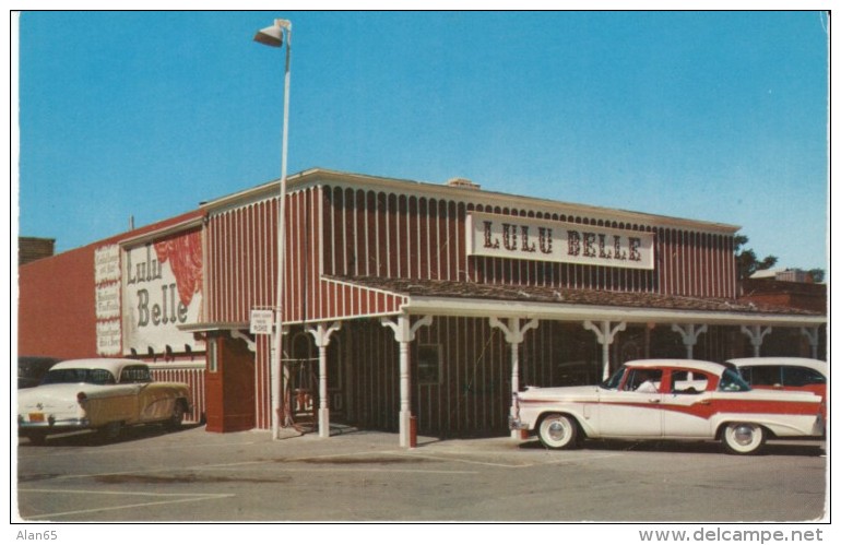 Scottsdale AZ Arizona, Lulu Belle Restaurant, Auto, c1950s Vintage Postcard