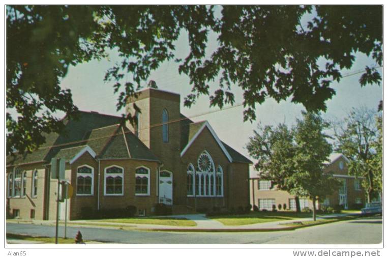 Seaford DE Delaware, St. John's Methodist Church c1950s/60s Vintage Postcard