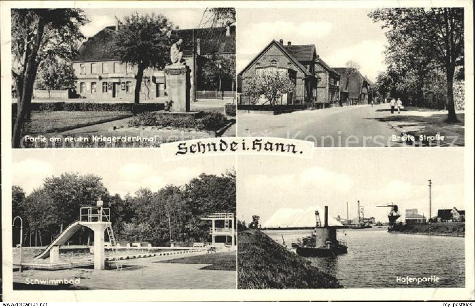 Sehnde Hafen Schwimmbad Breite Strasse Kriegerdenkmal