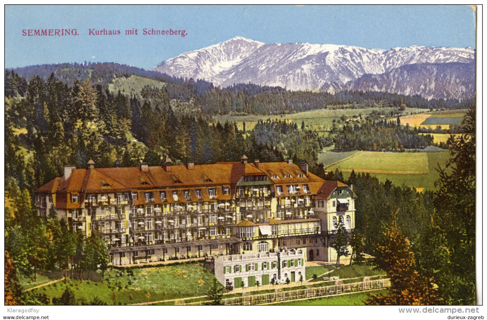 Semmering old postcard not travelled bb151013