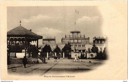 CPA AK Saint-Louis - Place du Gouvernement a Saint-Louis SENEGAL (1061481)