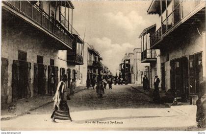 CPA AK Saint-Louis - Rue de France a Saint-Louis SENEGAL (1061643)