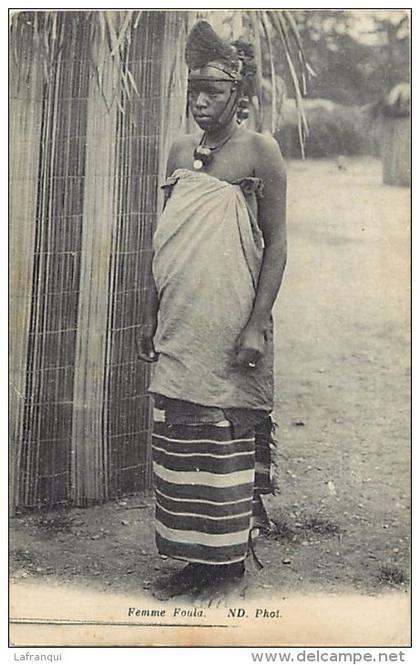 pays divers- afrique -ref D814- senegal -  femme foula - nd photo  - carte bon etat  -