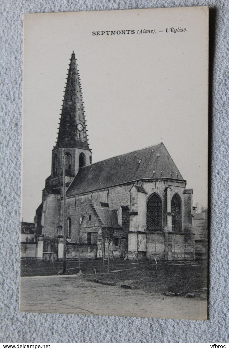 Septmonts, l'église, Aisne 02