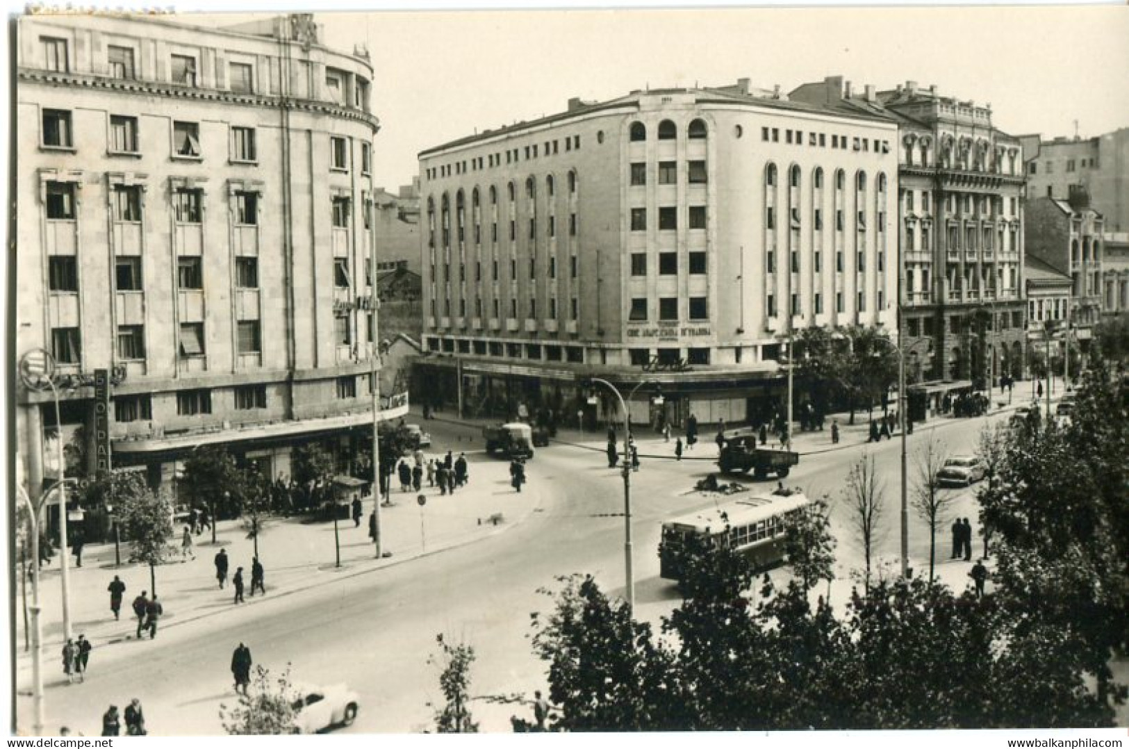 Serbia Belgrade 1955 Photocard to Rome