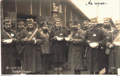 Carte POSTALE Ancienne de  SERBIE - Le Repas (à KÖNIGSBRÜCK)