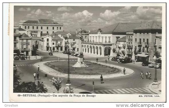 SETUBAL (PORTUGAL) 69 UM ASPECTO DA PRACA DE BOCAGE