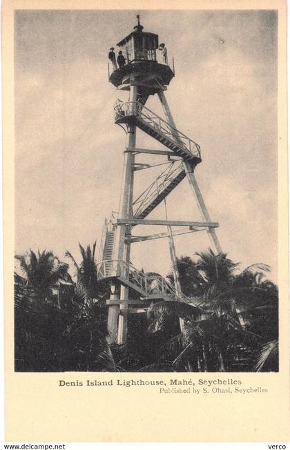 Carte POSTALE  Ancienne  de  SEYCHELLES - MAHE / Denis Island Lighthouse