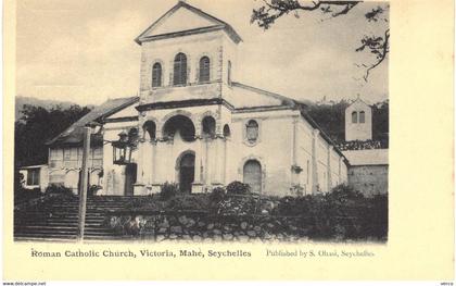 Carte POSTALE  Ancienne  de  SEYCHELLES - MAHE / Roman Catholic Church Victoria