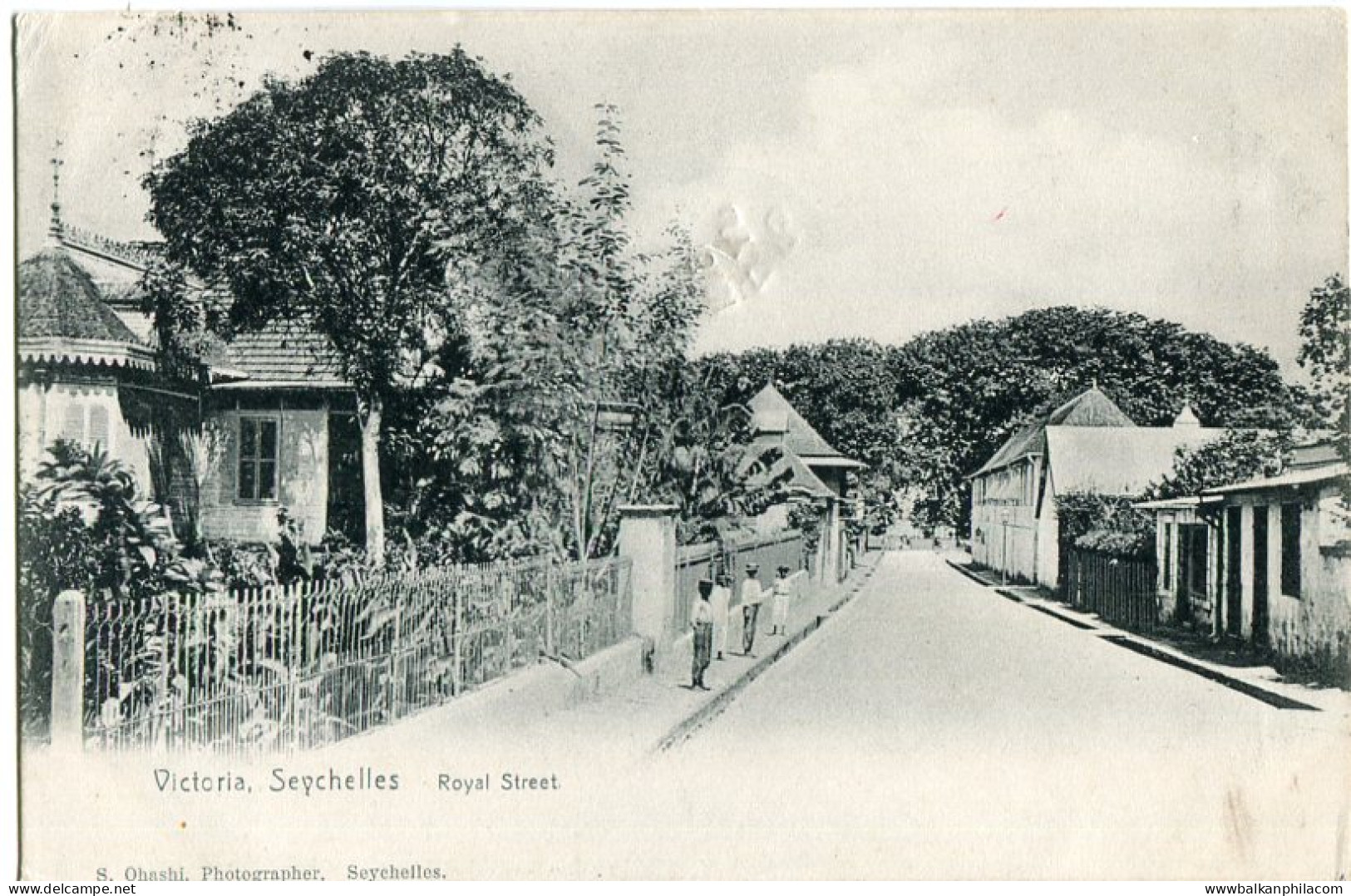 Seychelles Victoria Royal Street 1907 photo Ohashi