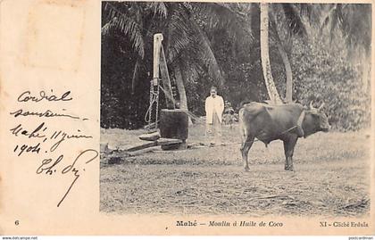 Seychelles - MAHÉ - Moulin à huile de coco - Publ. Cliché Edula - XI 6