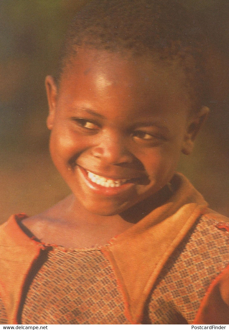 Shy Malawi Child Africa Postcard