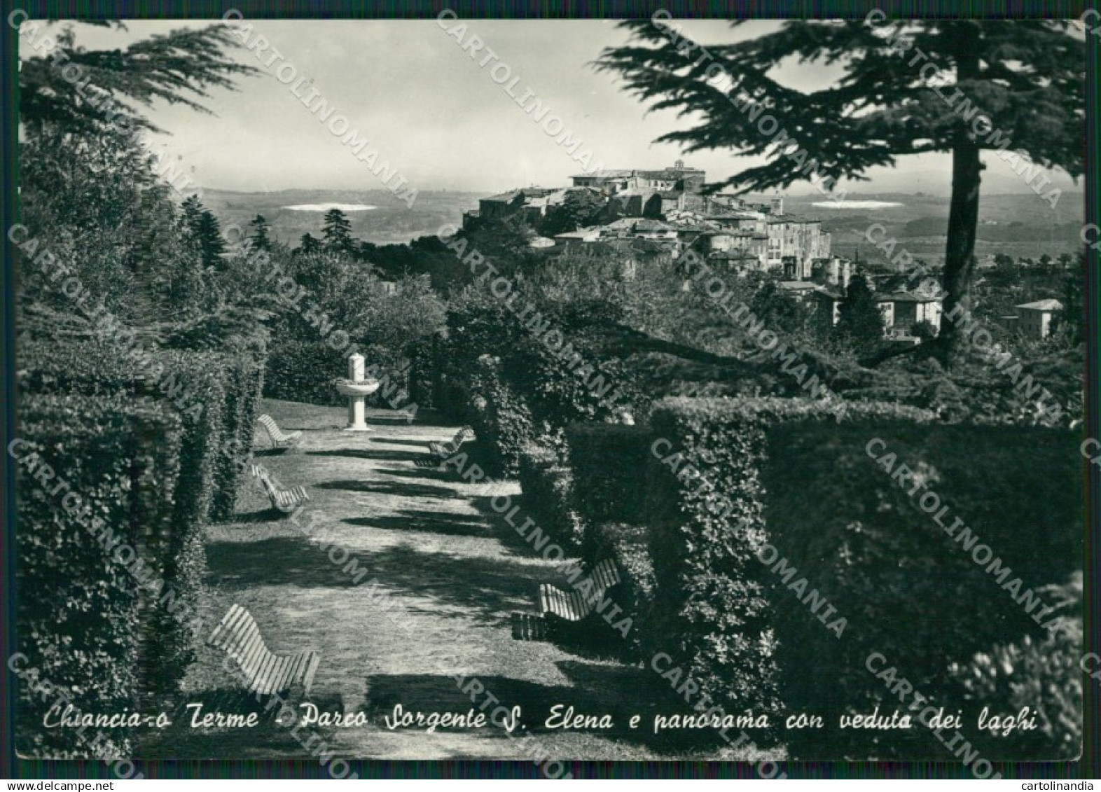 Siena Chianciano Terme Sorgente Sant'Elena Foto FG cartolina ZK1492