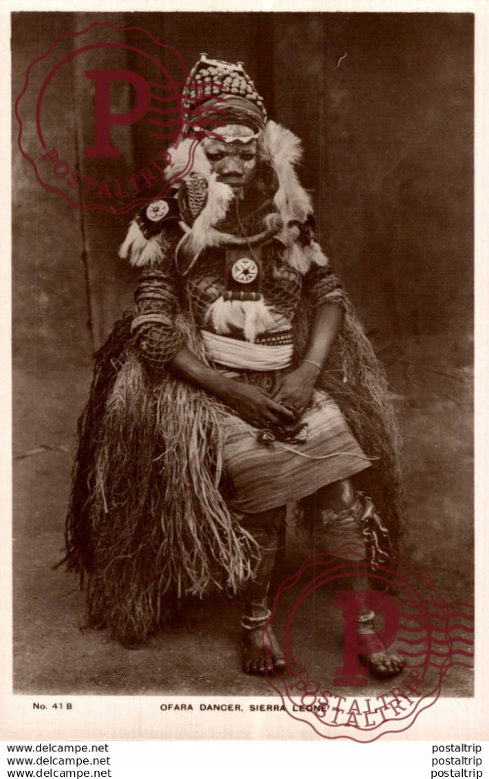 SIERRA LEONA // SIERRA LEONE. OFARA DANCER. - REAL PHOTO