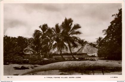 Sierra Leone - Typical fishing Village