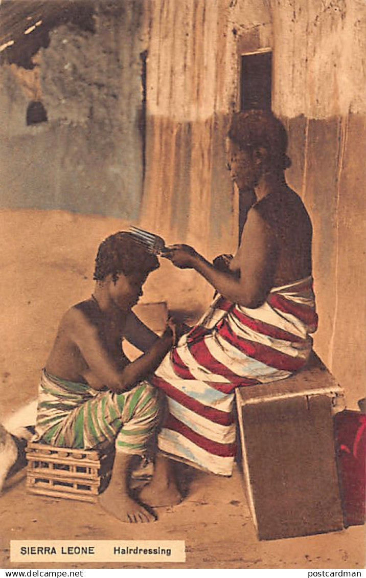 Sierra Leone - Women hairdressing - Publ. Litherland, Canning & Ashworth