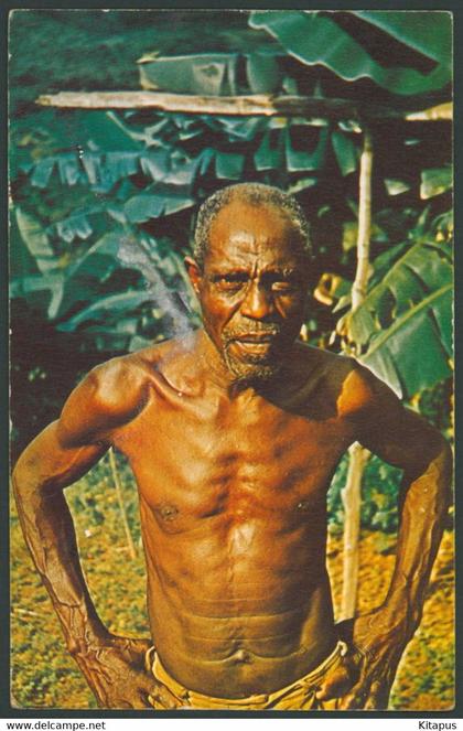 FARMER in Sierra Leone vintage photo Africa