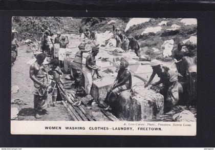 Sierra  Leone AK Women Washing Clothes Freetown 1910