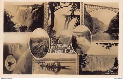 Zimbabwe - A souvenir of Victoria Falls - REAL PHOTO - Publ. Sapsco R.127