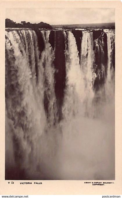 Zimbabwe - Victoria Falls - REAL PHOTO - Publ. Smart & Copley V12