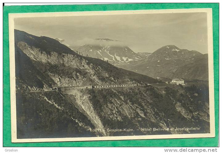 SIMPLON-KULM - HOTEL BELLEVUE ET JOSEFSGALLERIE N° 1871