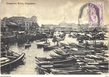 Carte postale ancienne de SINGAPOUR