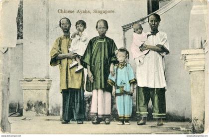 Singapore Chinese Ayahs 1910 to Vught Belgium