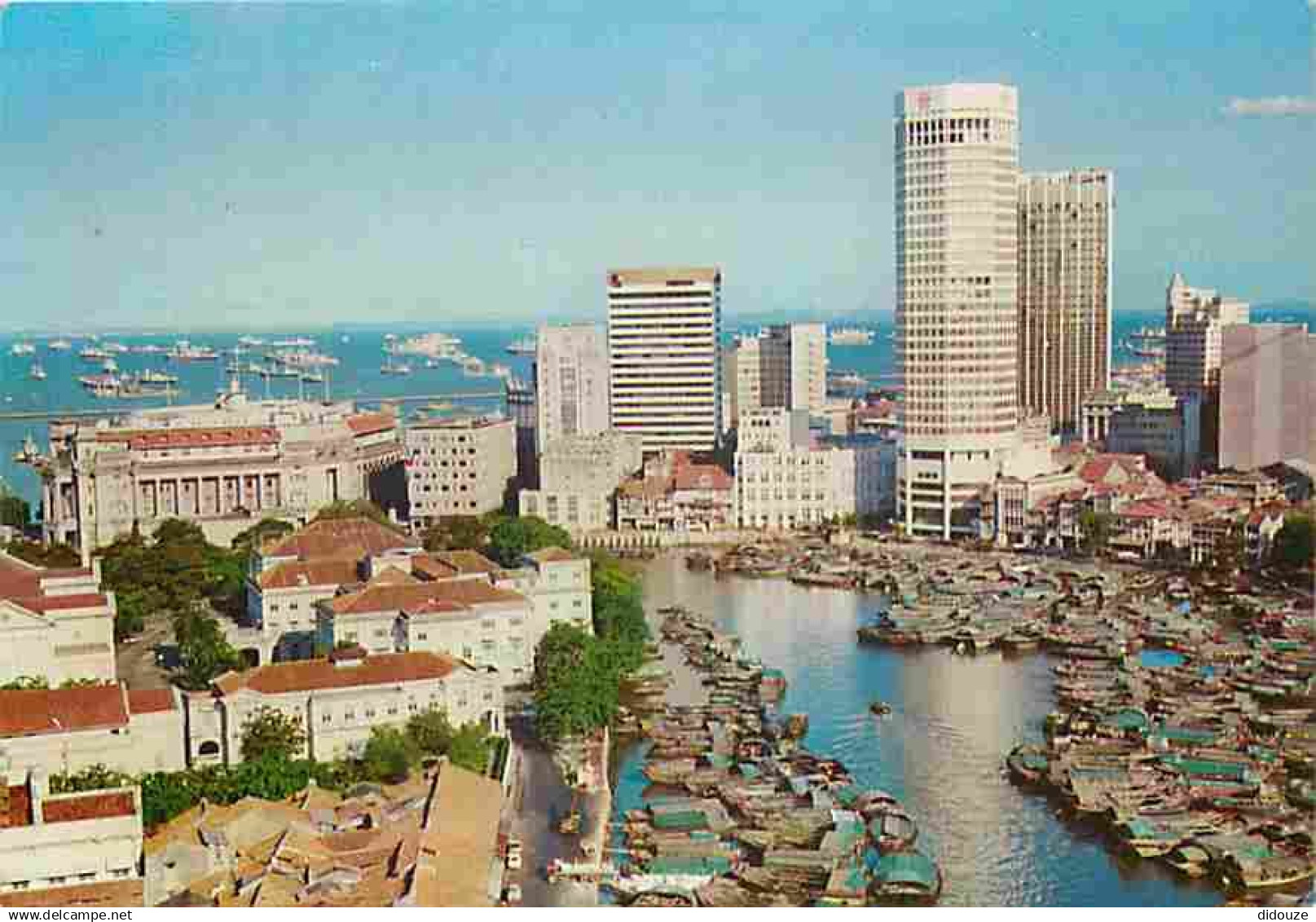 Singapour - Singapore River and big commercial buildings - Carte Neuve - CPM - Voir Scans Recto-Verso