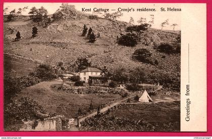 Greetings from - St. Helena - Kent Cottage - Cronje's residence - T. JACKSON