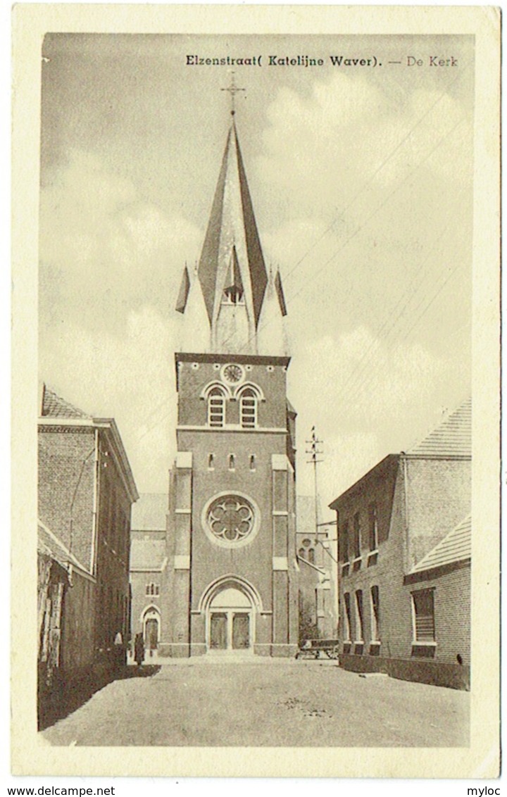 Sint-Katelijne-Waver. Elzenstraat. De Kerk.