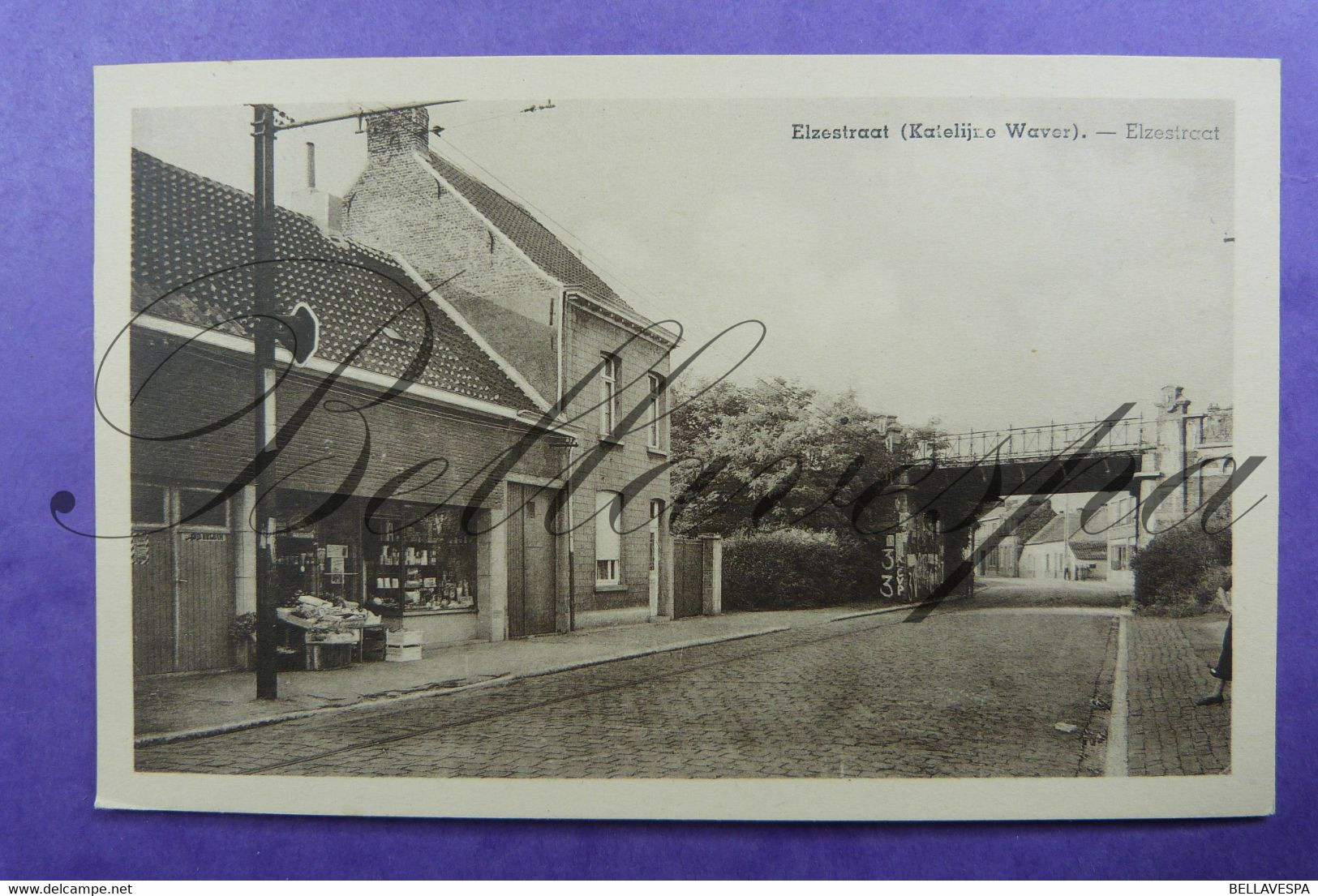 Sint Katelijne Waver Elzestraat Voeding winkel Spoorwegbrug