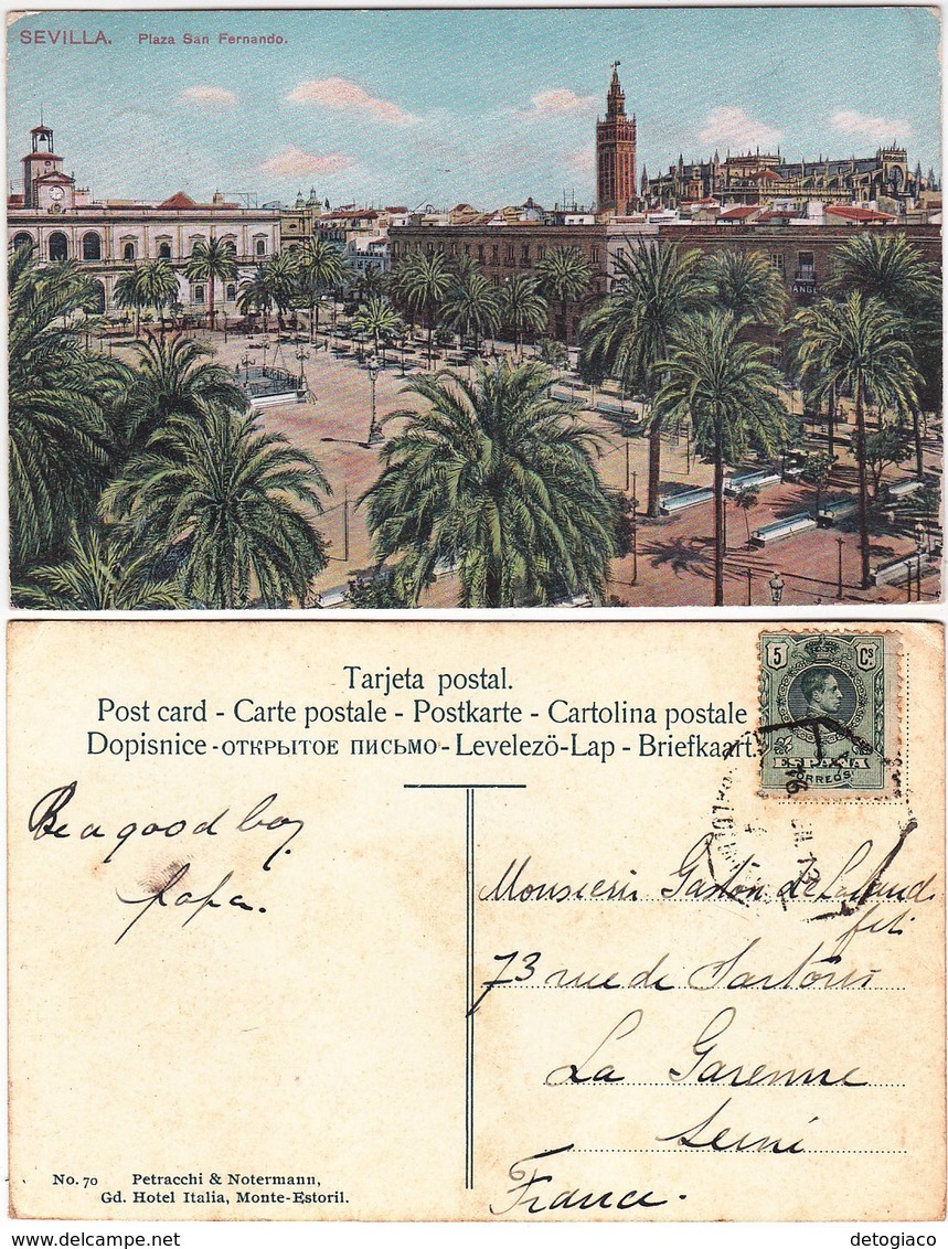 SIVIGLIA - SEVILLA - SPGANA - SPIAN - ESPANA - PLAZA SAN FERNANDO -VIAGG. -16678