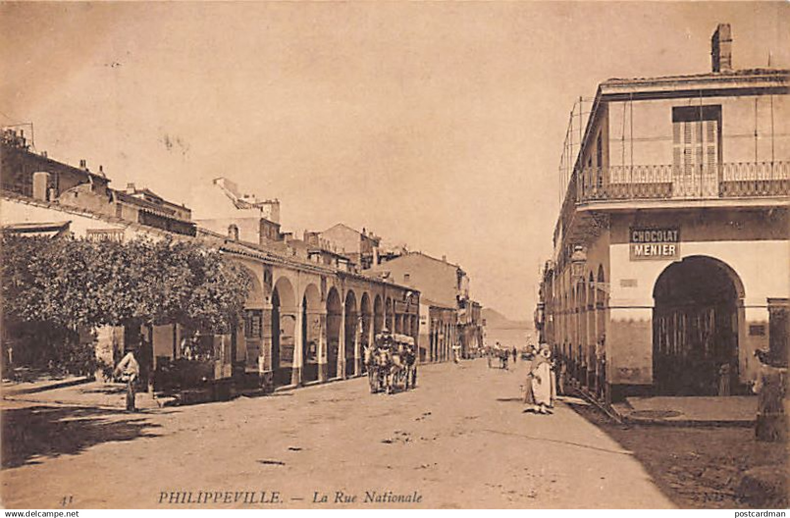 SKIKDA Philippeville - La Rue Nationale - Ed. ND Phot. Neurdein 41