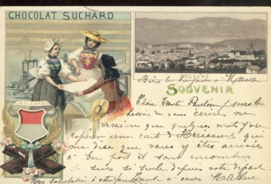 SOLEURE ... SOUVENIR .... CHOCOLAT SUCHARD