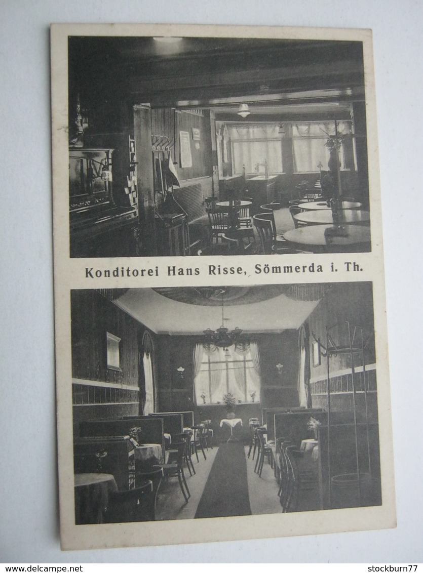 SÖMMERDA , Gasthof , Seltene Karte 1930 mit Marke + Stempel