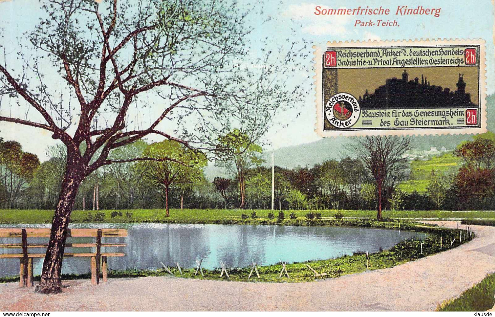 Sommerfrische Kindberg - Park-Teich gel.Vignette