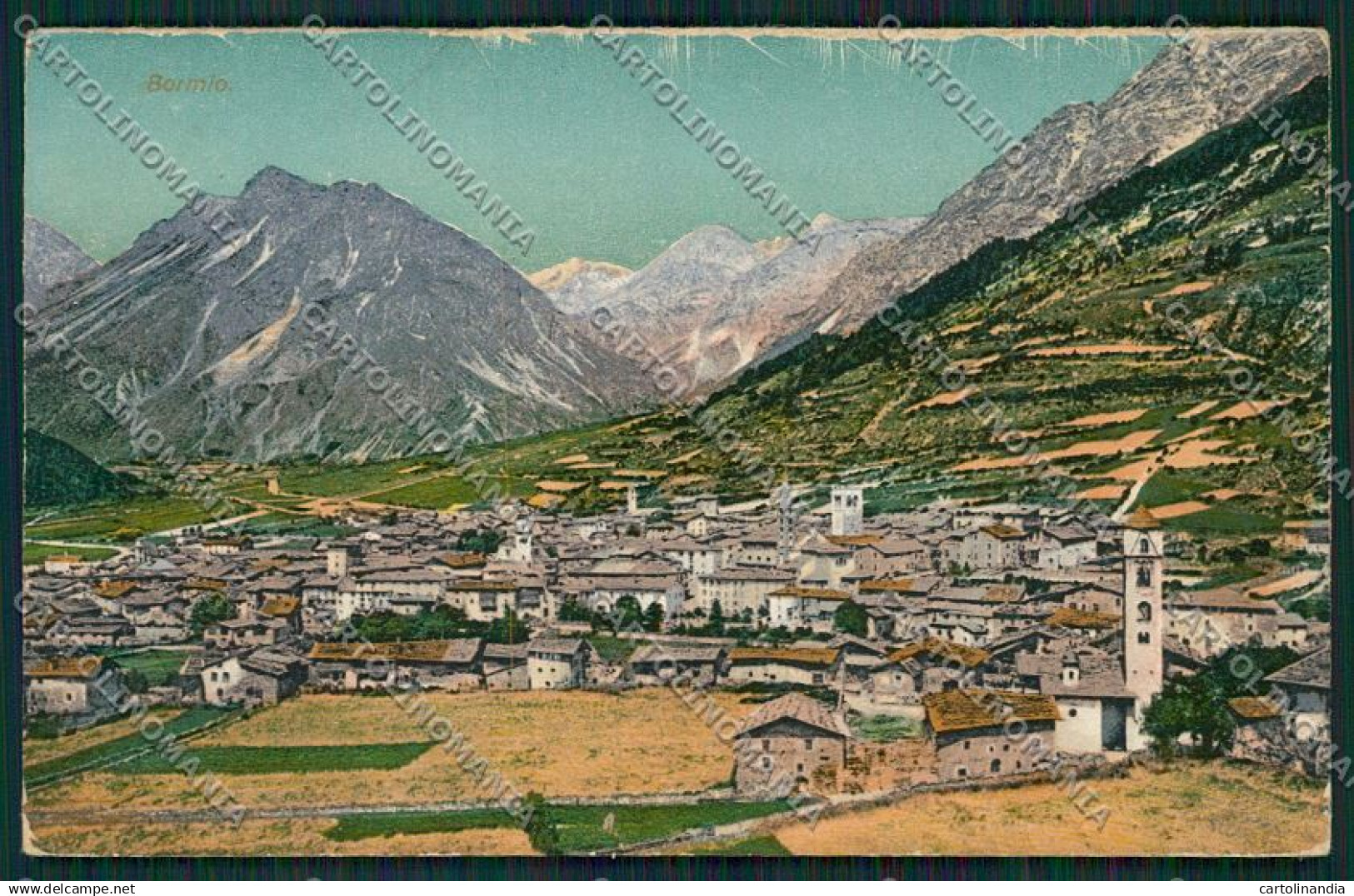 Sondrio Bormio cartolina QQ7456