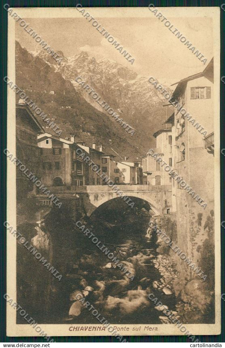 Sondrio Chiavenna cartolina QQ7494