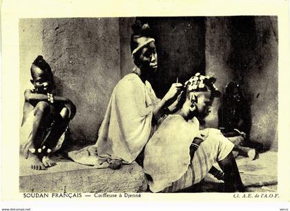 Carte POSTALE  Ancienne de  SOUDAN - Coiffeur