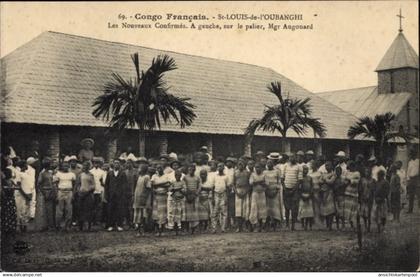 CPA Saint Louis de l'Oubanghi Französisch Kongo, Les Nouveaux Confirmes