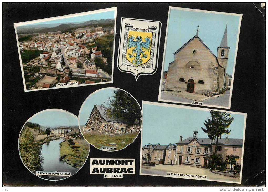 SOUVENIR DE AUMONT AUBRAC . STATION ESTIVALE .