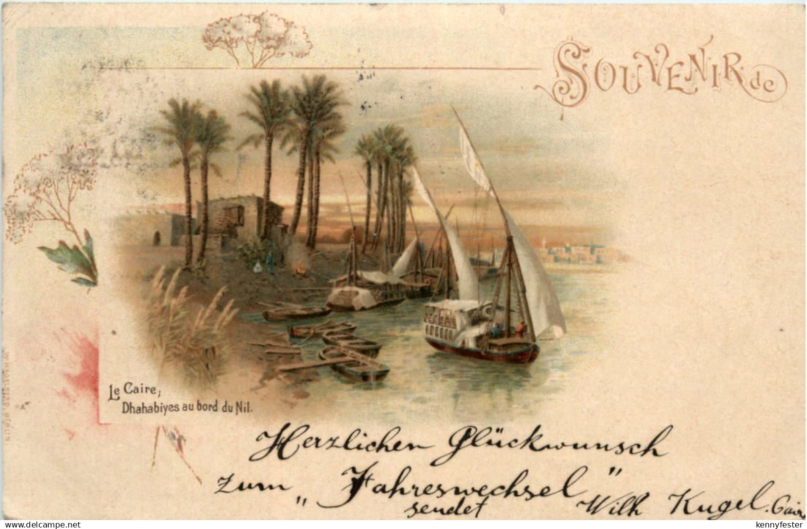 Souvenir de Le Caire - Litho