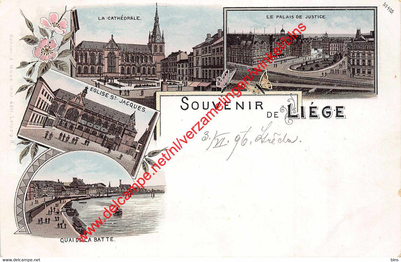 Souvenir de Liége - lithographie - Liège