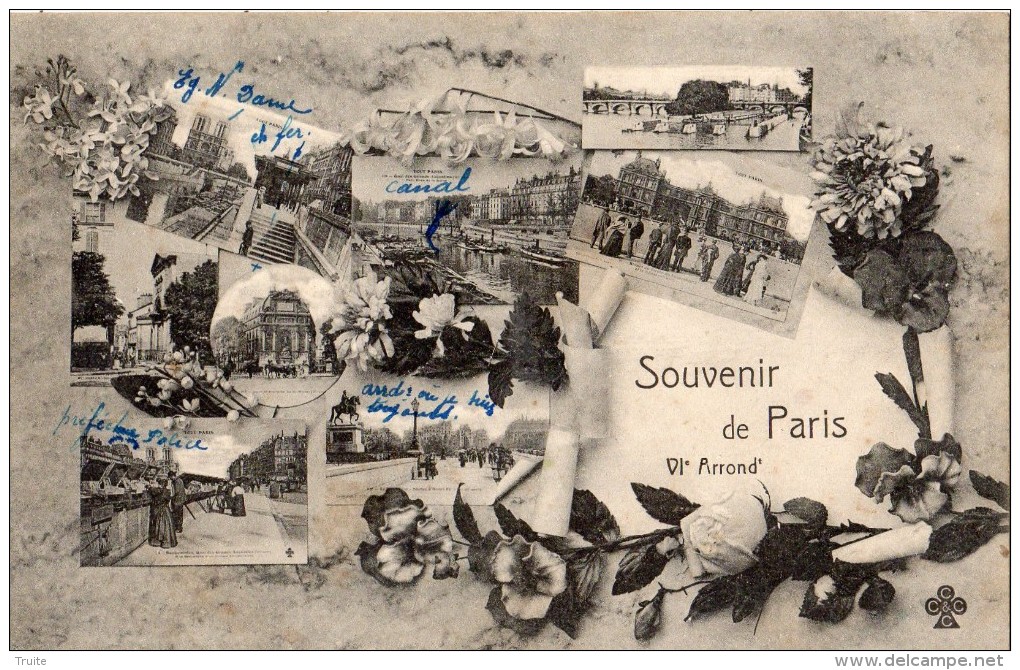 SOUVENIR DE PARIS 6 EME ARRONDISSEMENT MULTIVUES