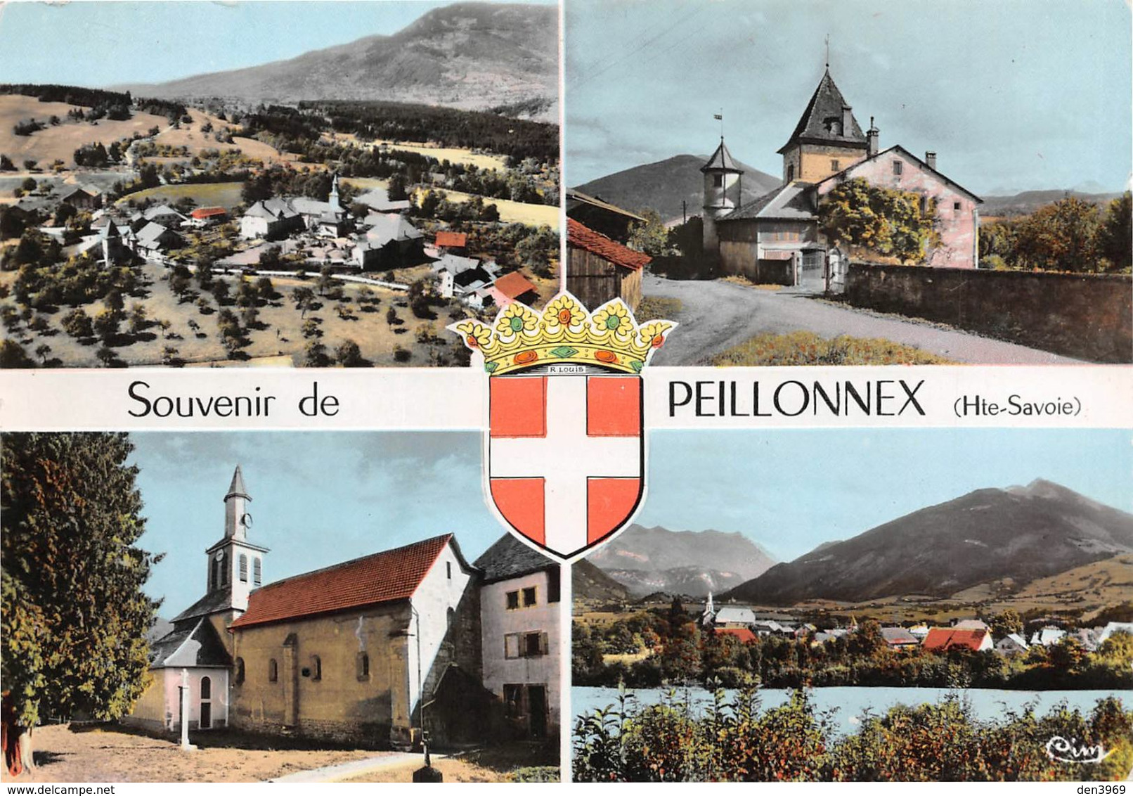 Souvenir de PEILLONNEX - Vues multiples - Eglise - Blason Robert Louis