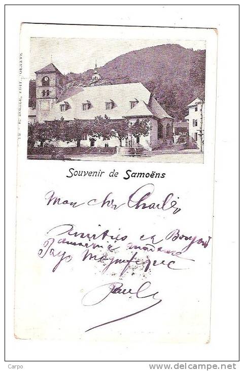 Souvenir de SAMOËNS. (Voyagé en 1899)