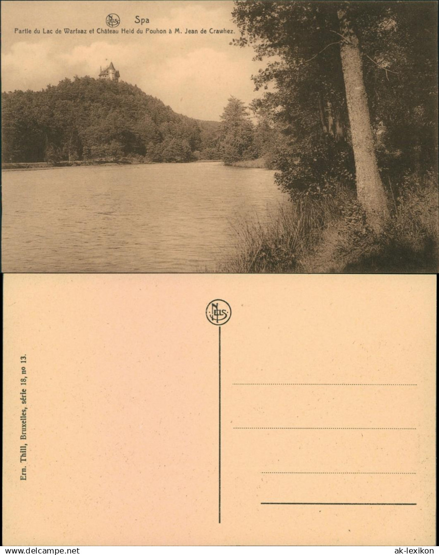 Spa (Stadt) Spa (kêr) (Spå &#47; Spâ) Partie du Lac de Warfaaz 1917