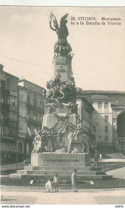 ***  PAIS VASCO  ***   VITORIA  Monumento a la Batalla de Vitoria   - unused TTB